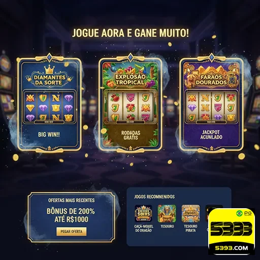Explore uma enorme variedade de slots com promoções regulares - 5393